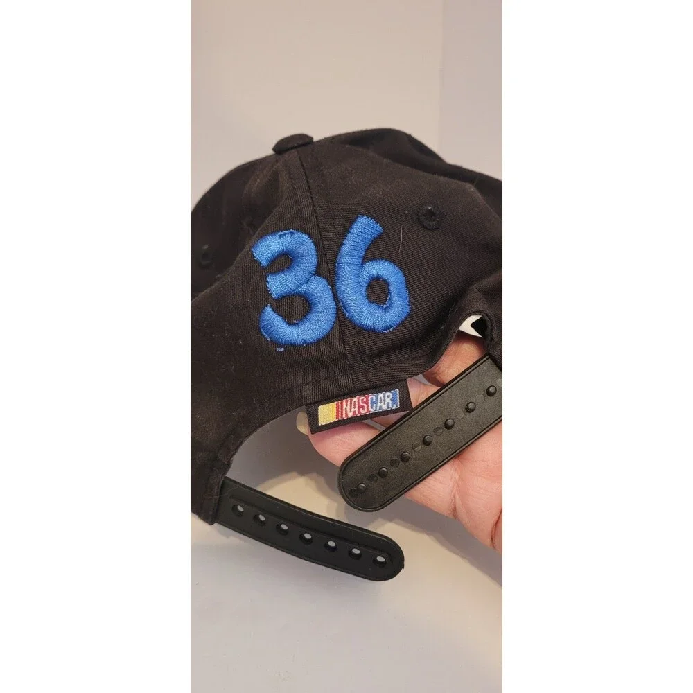 Vintage NASCAR 1998 Ernie Irvan #36 M&M Racing Team Black SnapBack Hat